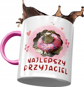 Rózsaszín Kapibara Bögre Születésnapra Névnapra Ajándék Nyomtatott Fotóval