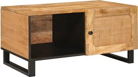 vidaXL Dohányzóasztal Természetes 80 x 50 x 40 cm Tömör Mangófát