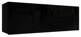 IZUMI 32 BL magasfényű fekete polcos szekrény 105 cm