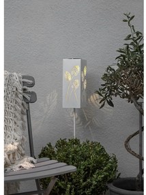 Albaleaf fehér fém napelemes világító LED dekoráció - Star Trading