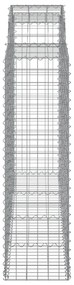13 db íves horganyzott vas gabion kosár 200x50x140/160 cm