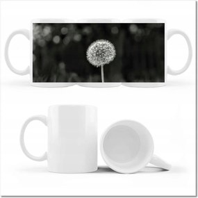 Pitypang fényképes bögre Makro virág