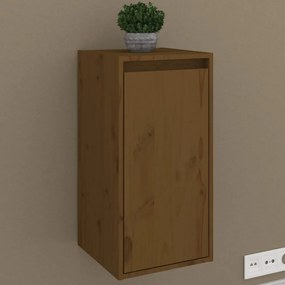 2 db mézbarna tömör fenyőfa faliszekrény 30 x 30 x 60 cm