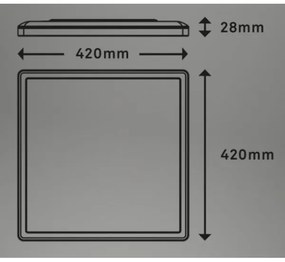 Briloner 7082-016 - SLIM LED 22W 230V 2700-6500K dimmelhető + távirányító