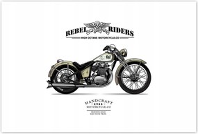 Poszterek 185x125 Motorkerékpår Antik Vintage