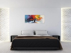 Kép - Színes fa (120x50 cm)