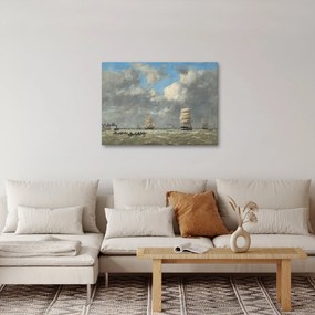 Kép - Eugène Boudin, Le Havre, reprodukciók (70x50 cm)