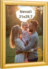 Képkeret 21x29,7 A4 oklevél arany minősítéssel, üveg univerzális