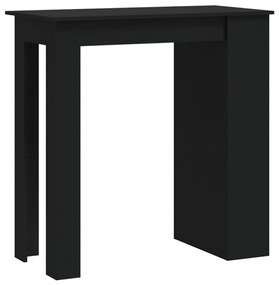 fekete szerelt fa bárasztal tárolórekesszel 102 x 50 x 103,5 cm