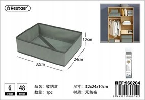 Tárolódoboz nem szőtt anyagból szürke 32cm