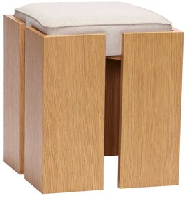 Natúr színű ülőke Forma – Hübsch