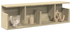 sonoma tölgy színű szerelt fa faliszekrény 100 x 20 x 30 cm