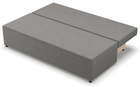 Nobu kanapé, bársony, világosszürke