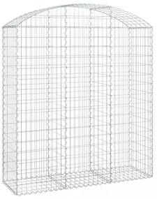 íves horganyzott vas gabion kosár 150x50x160/180 cm