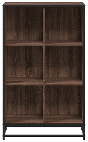 barna tölgyszínű szerelt fa könyvszekrény 65,5x33x107,5 cm