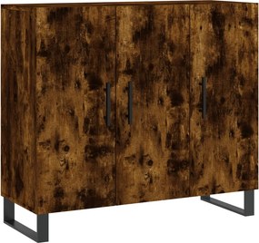 vidaXL füstös tölgy színű szerelt fa tálalószekrény 90 x 34 x 80 cm