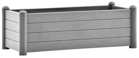 kőszürke kerti PP magaságyás 100 x 43 x 35 cm