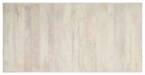 fehér tömör mangófa étkezőasztal 200 x 100 x 75 cm
