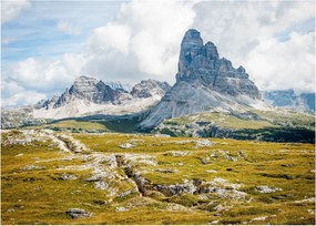Kép - Olasz Dolomitok (üvegen) (70x50 cm)