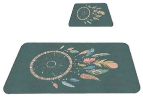 Zöld fürdőszobai kilépő szett 2 db-os 60x100 cm – Mila Home