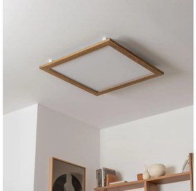 Eglo - LED Mennyezeti panel SALOBRENA-RW WOOD LED/34W/230V 2700/4000K barna