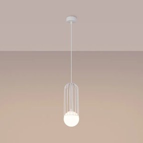 Sollux SL.1331 - Csillár zsinóron BRINA 1xG9/8W/230V fehér