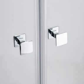Stuxi Verona Big 140 cm széles kétszárnyú csukló zuhanyajtó, 6 mm vízlepergető üveggel, króm profillal