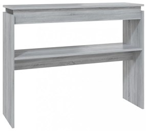 szürke sonoma színű szerelt fa tálalóasztal 102 x 30 x 80 cm