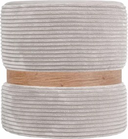 Ring puff - tölgy gyűrű - L06 - krém bársony R