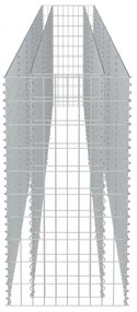 horganyzott acél gabion magaságyás 540 x 50 x 100 cm