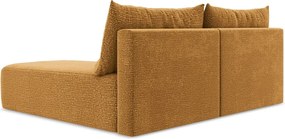 Narancssárga kinyitható-tárolóhelyes sarokkanapé (jobb oldali) Kalena – Makamii
