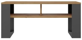 Riano MIX 2P dohányzóasztal, 90x50x58 cm, antracit-tölgy