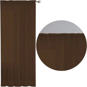 Fátyol Függöny Alagút fátyol függöny 145x245 barna