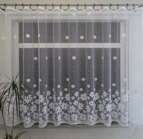 Mg Függöny jacquard 2035 Fehér 340X150 készre szerelt K szalaggal