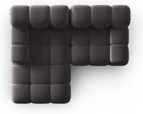 Sötétszürke bársony kanapé 191 cm Bellis – Micadoni Home