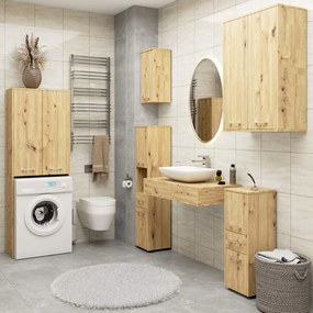 Fürdőszoba szekrény Fulgor 2D 1SZ (craft tölgy). 1117564