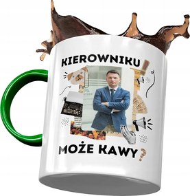 Zöld Bögre Sławomir Mentzen XD Ajándék Nyomtatott Fotóval