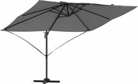 vidaXL Napernyő Antracit 351 x 250 x 260 cm Pamut és Alumínium