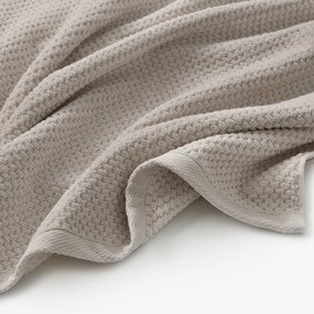 Goldea pamut frottír törölköző / fürdőlepedő micro pure - szürkésbarna 30 x 50 cm