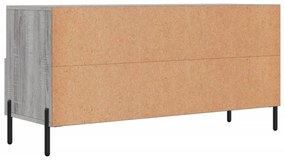 szürke sonoma színű szerelt fa TV-szekrény 102 x 36 x 50 cm