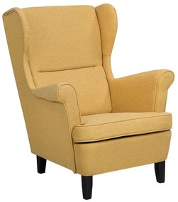 Sárga kárpitozott fotel ABSON Beliani
