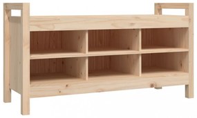 tömör fenyőfa előszoba pad 110 x 40 x 60 cm