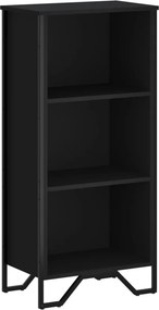 vidaXL fekete szerelt fa könyvszekrény 50 x 31 x 106 cm