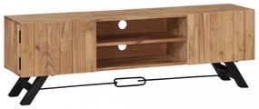vidaXL tömör akácfa TV-szekrény 140 x 30 x 45 cm