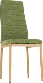 Szék, zöld szövet/bükk, COLETA NOVA