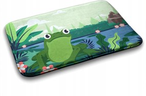 Divatos nedvszívó fürdőszobai loft szőnyeg Béka 75x45