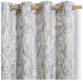 Világosszürke függöny 135x250 cm Selvetia – Restilo