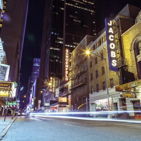 Poszter 30x30cm Times square és Broadway éjszaka New York 2, Assaf Frank