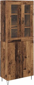 vidaXL Magasfiú Öreg fa 69,5 x 34 x 180 cm Faanyag