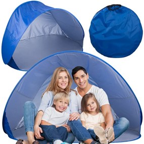 Nagyméretű Pop-Up 150 x 100 x 80 cm-es strandsátor, kék, VG